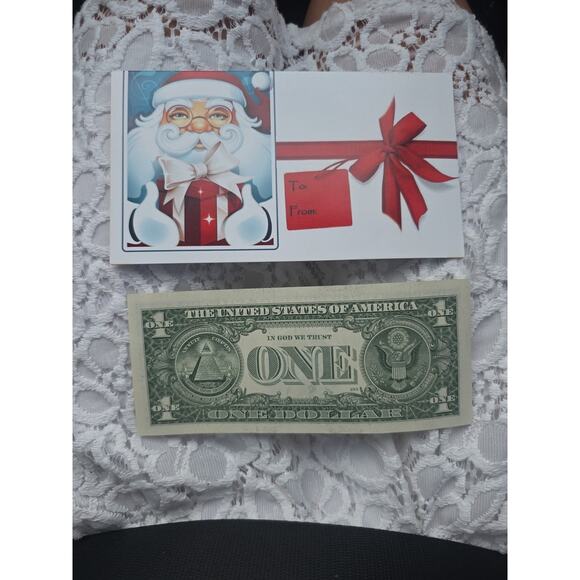 Santa Claus $1 Dollar Bill 2003 Real U.S. One Dollar Bill Money - Picture 14 of 16